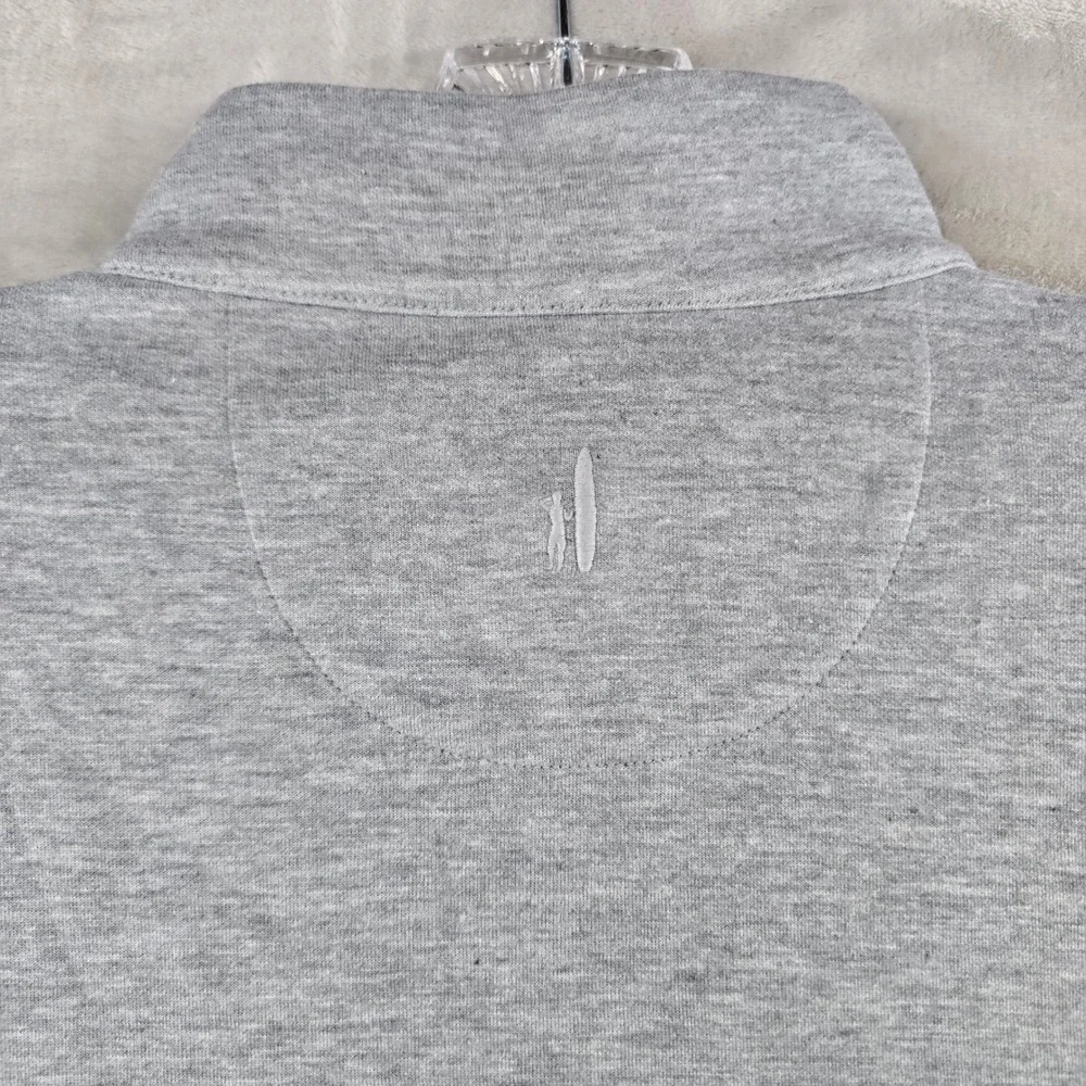UT texas Longhorn johnnie-O Sully Light Grey Quarter Zip Pullover Mens Medium